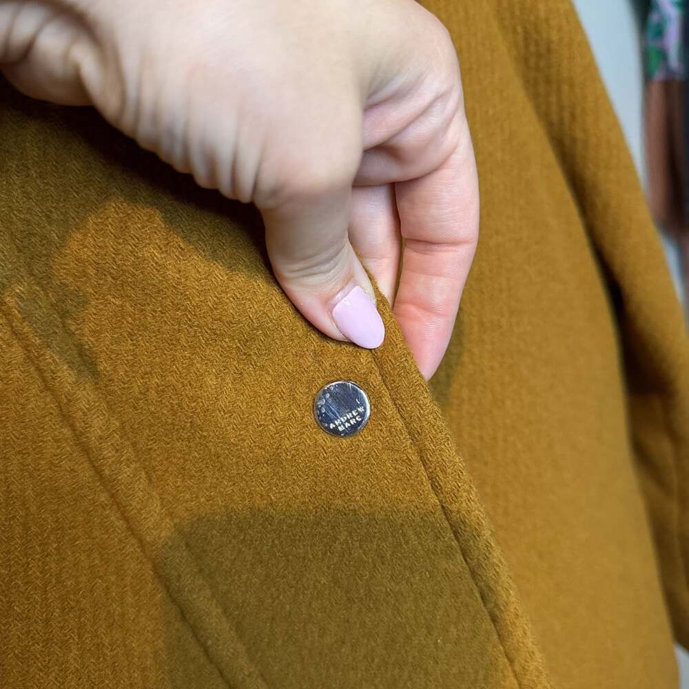 Andrew Marc light brown Pea‎ Coat Jacket, Size 6 - Picture 3 of 5